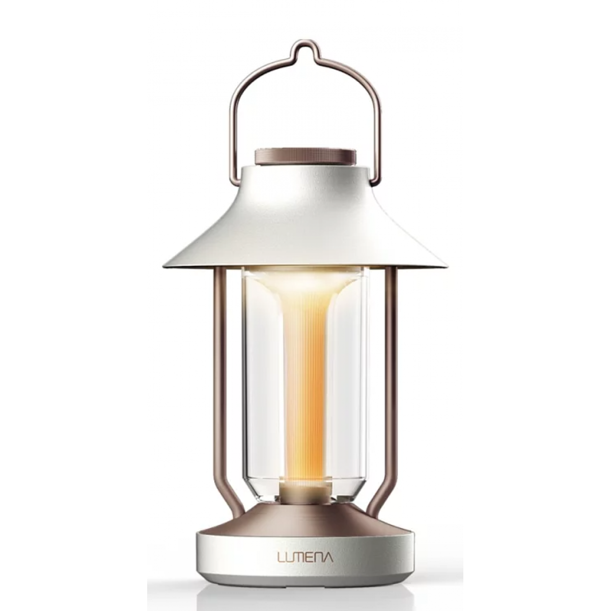 Lumena The Classic LED露營燈 (雪白色)：Angel Ring LED，無線充電，IP54防水